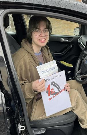 Becky's now got a full licence