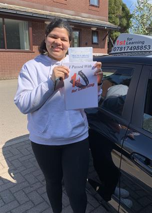 Rosmil passed her test